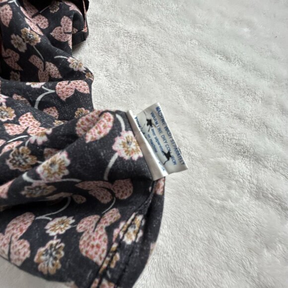 Souleiado Mens Black Red Floral Button-Up Shirt Regular Fit Size 3 Long Sleeve - Picture 5 of 8